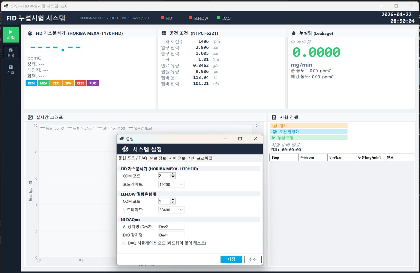 FID 누설 시험기